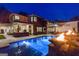 Outdoor pool with a fire pit and patio area, perfect for evening gatherings at 159 Sims Rd, Tyrone, GA 30290