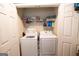Laundry room with front loading washer and dryer at 3191 Kingswood Gln, Decatur, GA 30034