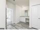 Bathroom vanity with granite countertop and a view to bedroom at 281 Limestone Circle, Conyers, GA 30013