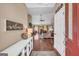 Inviting foyer with hardwood floors, leading into a spacious living area at 4985 Rolling Rock Dr., Sugar Hill, GA 30518