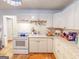 Cozy kitchen featuring white cabinetry and essential appliances at 75 Grady Smith St, Grantville, GA 30220