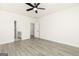 Bedroom boasts great natural light, hard wood floors, and doorway to the bathroom at 539 Cantrell Drive, Dallas, GA 30157
