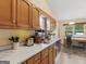 Functional kitchen featuring light countertops, stainless steel appliances, and neutral-toned cabinets at 140 Joshua St, Palmetto, GA 30268