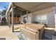 Outdoor hot tub with a blue patterned rug at 405 Miller Rd, Covington, GA 30014