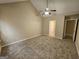 Large main bedroom featuring neutral walls, plush carpet, and ceiling fan at 3081 Regal Dr, Mcdonough, GA 30253