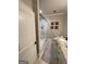 Elegant bathroom featuring a glass-enclosed shower and granite-topped vanity at 2220 Cambridge Hill Ct, Dacula, GA 30019