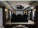 Enjoy movies in this theater room with tiered seating, projector, and a star-lit ceiling for an immersive cinema experience at 2220 Cambridge Hill Ct, Dacula, GA 30019