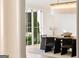 Bright dining room featuring a dining table, modern lighting and an outdoor view at 490 Mount Paran Rd, Atlanta, GA 30327