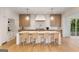 Bright kitchen with oversized island, seating and modern cabinetry at 490 Mount Paran Rd, Atlanta, GA 30327