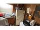 Kitchen featuring dated wood paneling, older appliances, and cluttered surfaces, needing renovation at 2234 Glendale Dr, Decatur, GA 30032
