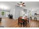 Spacious living area with a dining table, desk space, and an open kitchen concept at 180 E Ranchette Rd, Temple, GA 30179