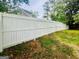 View of a white privacy fence surrounding the property for added security and seclusion at 2502 Barge Sw Rd, Atlanta, GA 30331