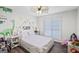 Charming bedroom with playful wall decor and ample natural light at 40 Green Leaf Cir, Hampton, GA 30228