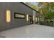 Exterior patio boasting a large, gray stamped-concrete surface and dark metal railings at 1153 Dawn View Nw Ln, Atlanta, GA 30327