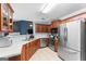 Well-equipped kitchen featuring stainless steel appliances and ample countertop space at 308 Dylan Way, Mcdonough, GA 30252