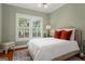 Cozy bedroom with a large window, hardwood floors, and a comfortable bed at 171 Westminster Ne Dr, Atlanta, GA 30309