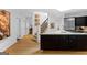 Gourmet kitchen adjacent to staircase with hardwood floors at 171 Westminster Ne Dr, Atlanta, GA 30309