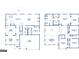 Detailed floor plan showcasing the layout of the home, including bedrooms, living spaces, and garage at 679 Edgar, Hampton, GA 30228