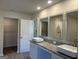 Beautiful bathroom featuring double vanity, granite counters, and walk in shower, offering a luxurious feel at 5322 Tolar Rd # 27, South Fulton, GA 30213
