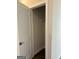 This closet has a single row of wire shelving in a new home at 5322 Tolar Rd # 27, South Fulton, GA 30213