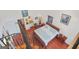 Spacious main bedroom with hardwood floors, ensuite bathroom, and spiral staircase at 7523 Kimberly Lynn Ct, Lithonia, GA 30058