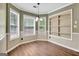Cozy dining area with lots of natural light and built in shelving at 15 Riverside Pkwy, Sharpsburg, GA 30277