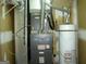 View of home's furnace and water heater at 214 Oak Cir, Stockbridge, GA 30281