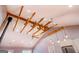 Exposed beams accent the vaulted ceiling in this open concept living area at 4979 Snook Thompson Se Rd, Oxford, GA 30054