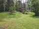 Spacious backyard with lush greenery and mature trees at 3969 W Hilda Cir, Decatur, GA 30035