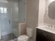 Bathroom features a modern vanity, shower and toilet at 101 Eadestowne Way, Peachtree City, GA 30269
