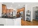 Spacious kitchen featuring stainless steel appliances, granite countertops, and rich wooden cabinetry at 237 Highcrest Dr, Acworth, GA 30101