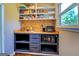 Walk-in pantry with built-in shelves, storage, and countertop space at 5327 David Se Cir, Covington, GA 30014