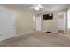 The bedroom has carpet and a ceiling fan at 632 Cloudland Dr, Stockbridge, GA 30281