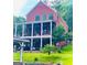 Expansive multi-level deck on a brick home, perfect for outdoor living and entertaining with lake view at 1295 Heritage Dr, Villa Rica, GA 30180