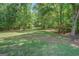 Beautiful, expansive backyard featuring mature trees and lush green grass at 857 Cooper Rd, Social Circle, GA 30025