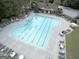 Aerial view of the community pool and amenities, showcasing the spacious layout and recreational opportunities at 1141 Pebble Creek Ln, Locust Grove, GA 30248