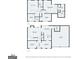 A two story floor plan featuring multiple bedrooms and bathrooms at 243 Kensington Trce, Stockbridge, GA 30281