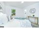 Bedroom featuring a bed with decor, a side table and window with outside views at 8479 Alden Dr, Riverdale, GA 30274