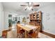 Bright dining room that offers seamless access to an open concept kitchen area at 2364 Woodside Way, Atlanta, GA 30341