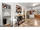 Cozy kitchen with a mobile serving station, and a view to the dining area at 2364 Woodside Way, Atlanta, GA 30341
