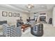 Spacious basement with cozy seating area and fireplace, perfect for entertaining and relaxation at 310 Westbourne Dr, Tyrone, GA 30290