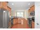 Modern kitchen with stainless steel appliances, granite countertops, and ample cabinet space at 3183 Jackson Creek Dr, Stockbridge, GA 30281