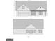 Detailed architectural rendering of a charming single-story home with a garage at 323 Nicole Dr, Temple, GA 30179