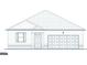 Blueprint of a charming home showcasing a two-car garage, covered entry, and classic architectural details at 346 Friendship Oak Way, Hampton, GA 30228