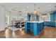 Kitchen with island, stainless appliances, white countertops, and eat in dining area at 770 Tralee Dr, Fayetteville, GA 30215