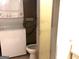 Bathroom/Laundry featuring a washer, dryer, toilet, shower and tile floors at 2425 Wood Valley Dr, Morrow, GA 30260