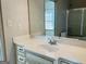 Bathroom with vanity, large mirror and shower/tub combo at 232 Darwish Dr, Mcdonough, GA 30252