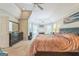 Spacious main bedroom boasts a trey ceiling, neutral color scheme, and a cozy fireplace at 2693 Blairsden Nw Pl, Kennesaw, GA 30144