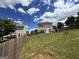 Large backyard, enclosed by a wooden fence, provides ample space for outdoor activities at 1369 Star Water Dr, Lawrenceville, GA 30045