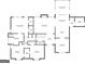 First floor plan layout with dimensions for primary bedroom, living room, kitchen, and screened porch at 8575 Haven Wood Trl, Roswell, GA 30076